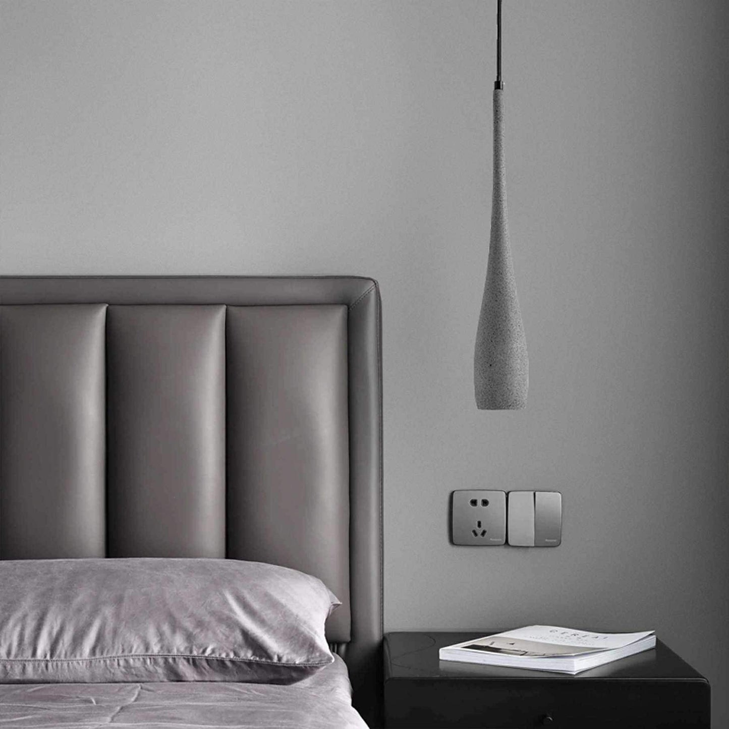 Modern Minimalist Water Drop Indoor Concrete LED Pendant Lights