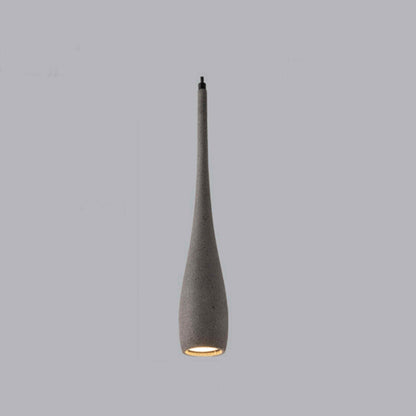 Modern Minimalist Water Drop Indoor Concrete LED Pendant Lights