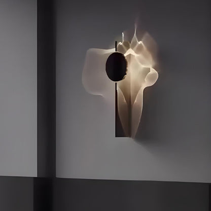 Modern Minimalist Water Waves Rotatable LED Wall Sconce