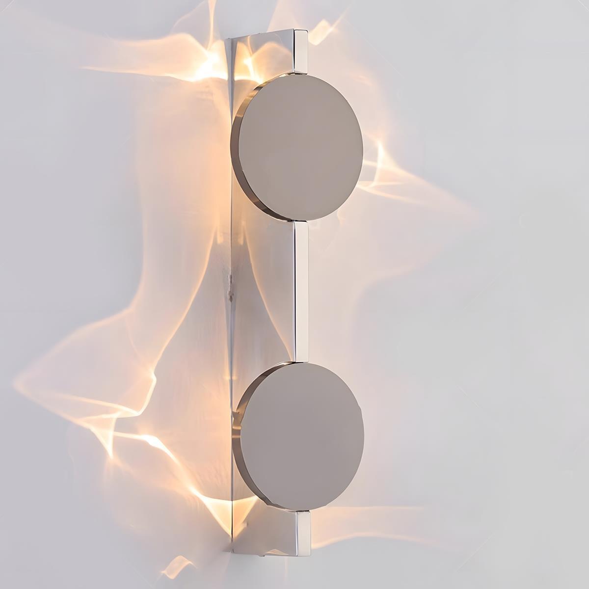 Modern Minimalist Water Waves Rotatable LED Wall Sconce