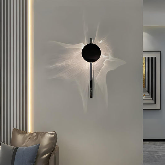 Modern Minimalist Water Waves Rotatable LED Wall Sconce