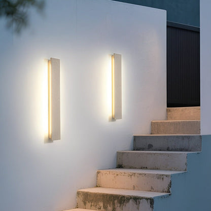 Modern Minimalist Waterproof Outdoor Concrete LED Porch Lights