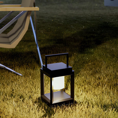 Modern Minimalist Waterproof Solar LED Outdoor Lantern Table Lamp