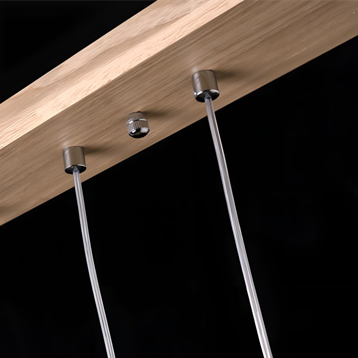 Modern Minimalist Wood Art Firewood Stick Pendant Lights