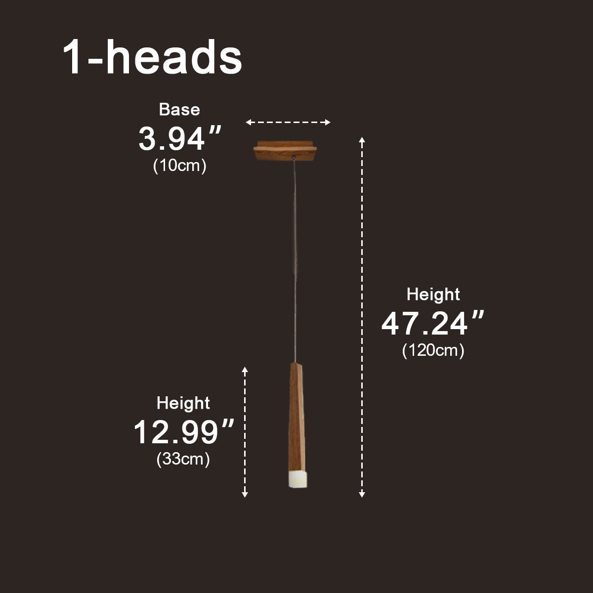 Modern Minimalist Wood Art Firewood Stick Pendant Lights