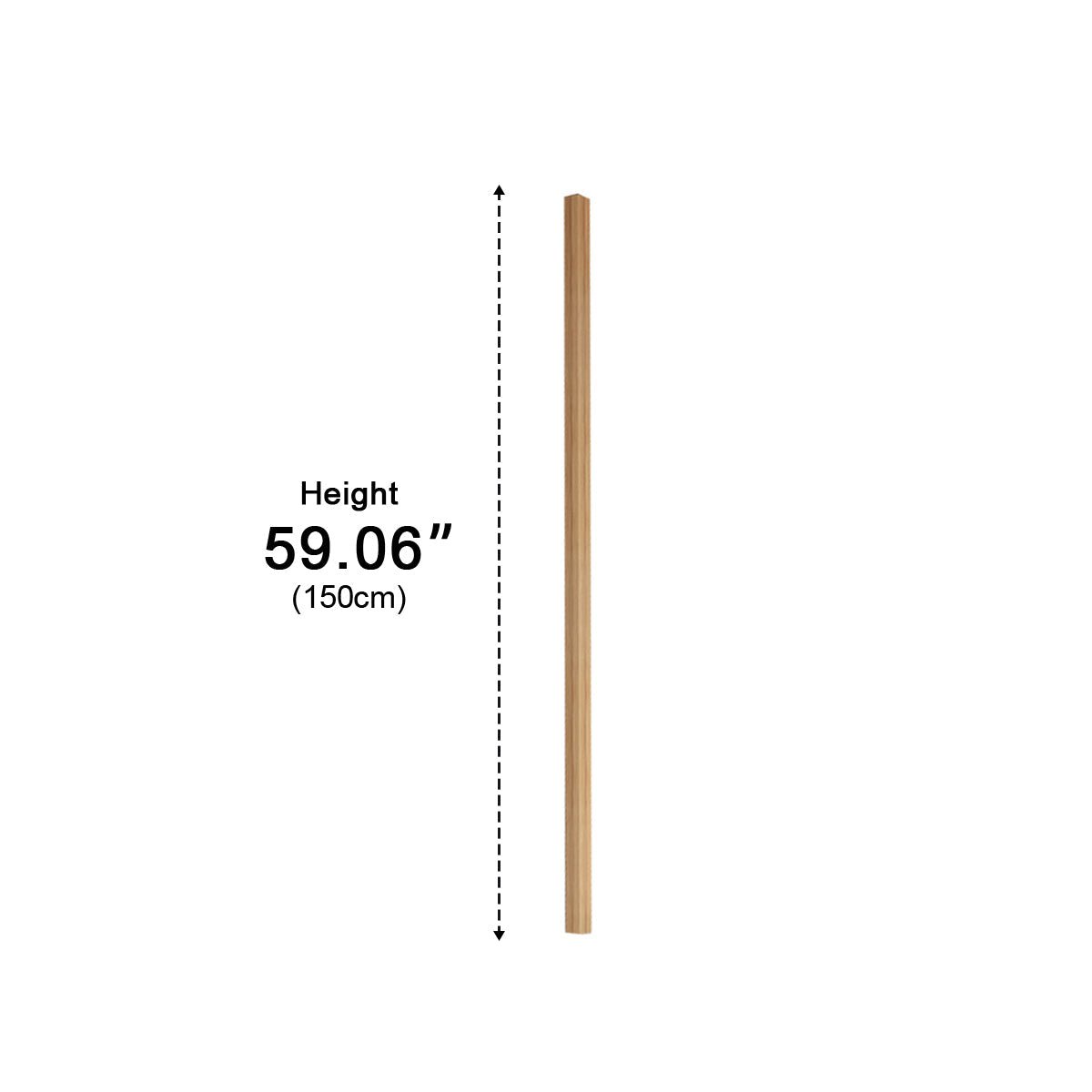 Modern Minimalist Wood Plug In LED Long Strip Floor Lamp