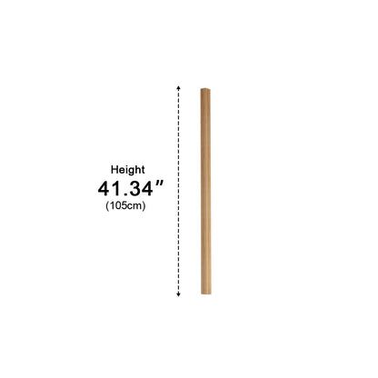 Modern Minimalist Wood Plug In LED Long Strip Floor Lamp