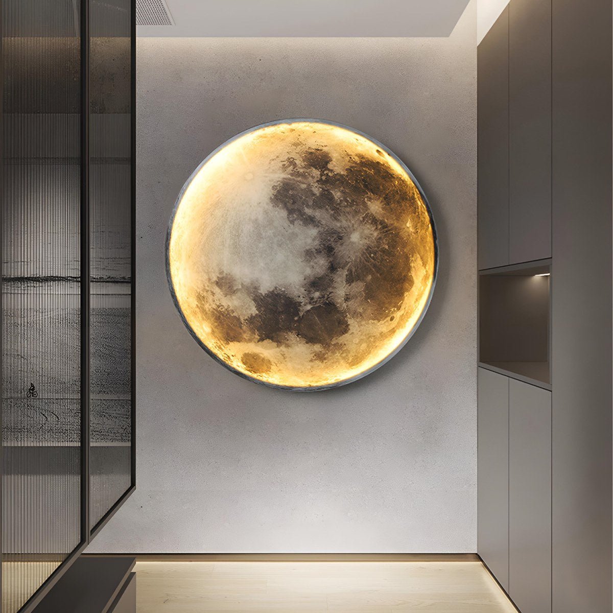 Modern Moon Creative Art Decor LED Indoor Wall Sconce