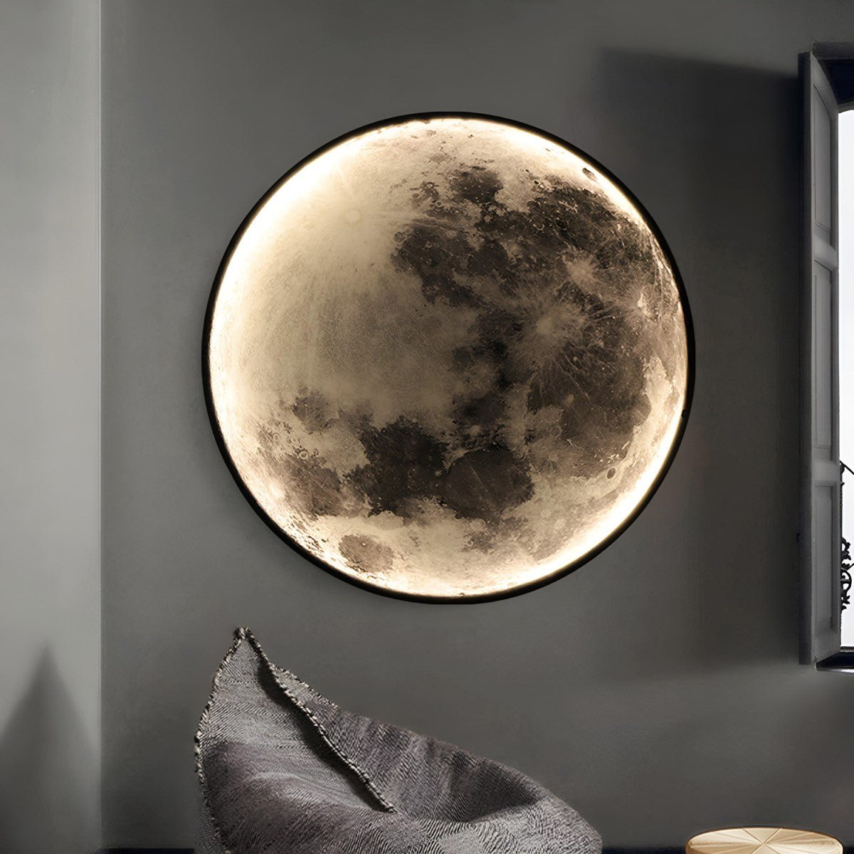 Modern Moon Creative Art Decor LED Indoor Wall Sconce