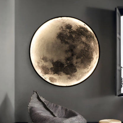 Modern Moon Creative Art Decor LED Indoor Wall Sconce