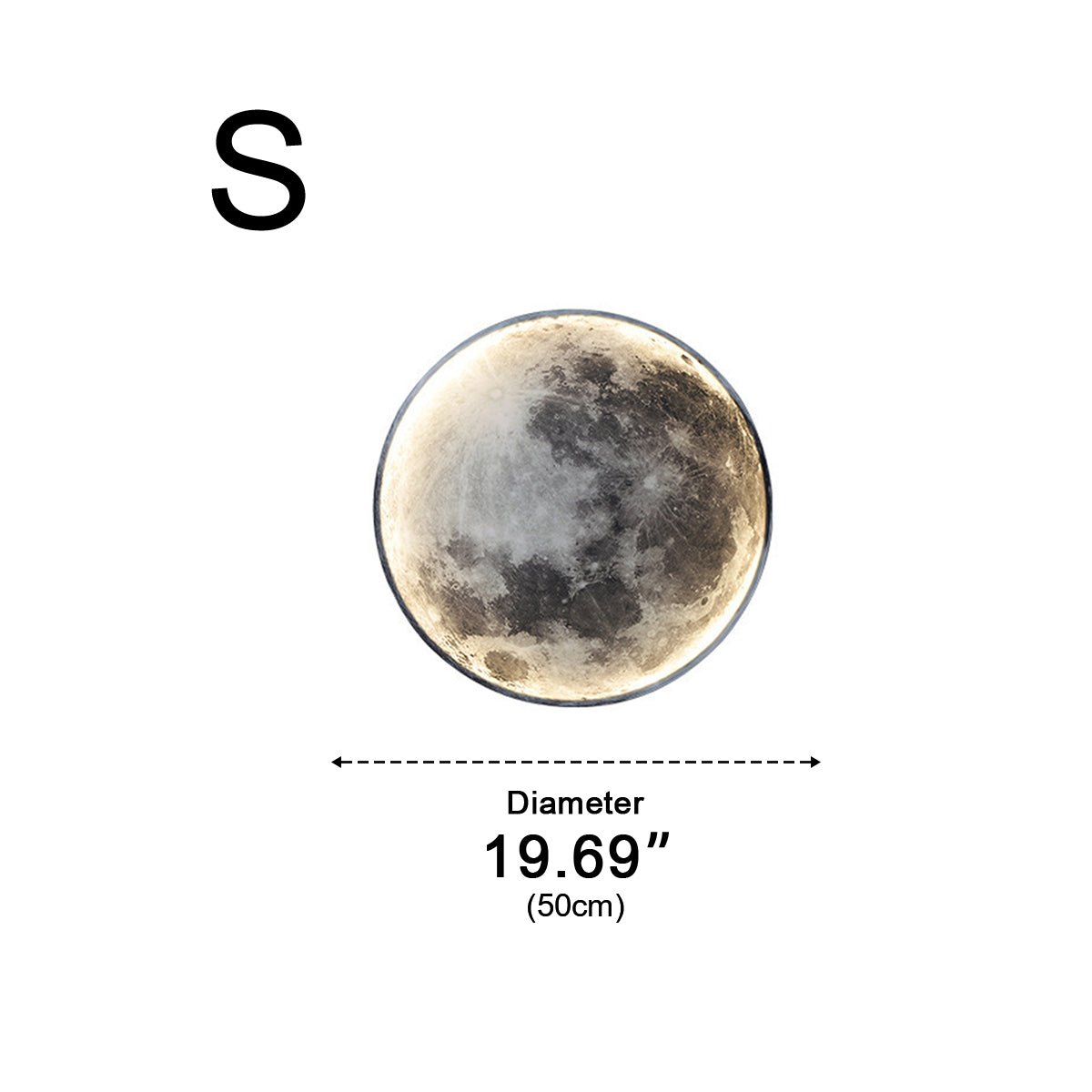 Modern Moon Creative Art Decor LED Indoor Wall Sconce