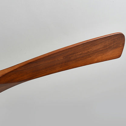 Modern Nordic Minimalist Wood Grain Reverse 6-Speed Inverter Ceiling Fan Light