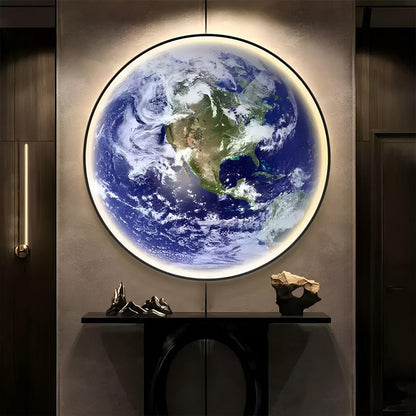 Modern Planet Earth Creative Art Decor LED Wall Sconce