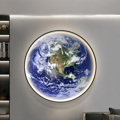 Modern Planet Earth Creative Art Decor LED Wall Sconce