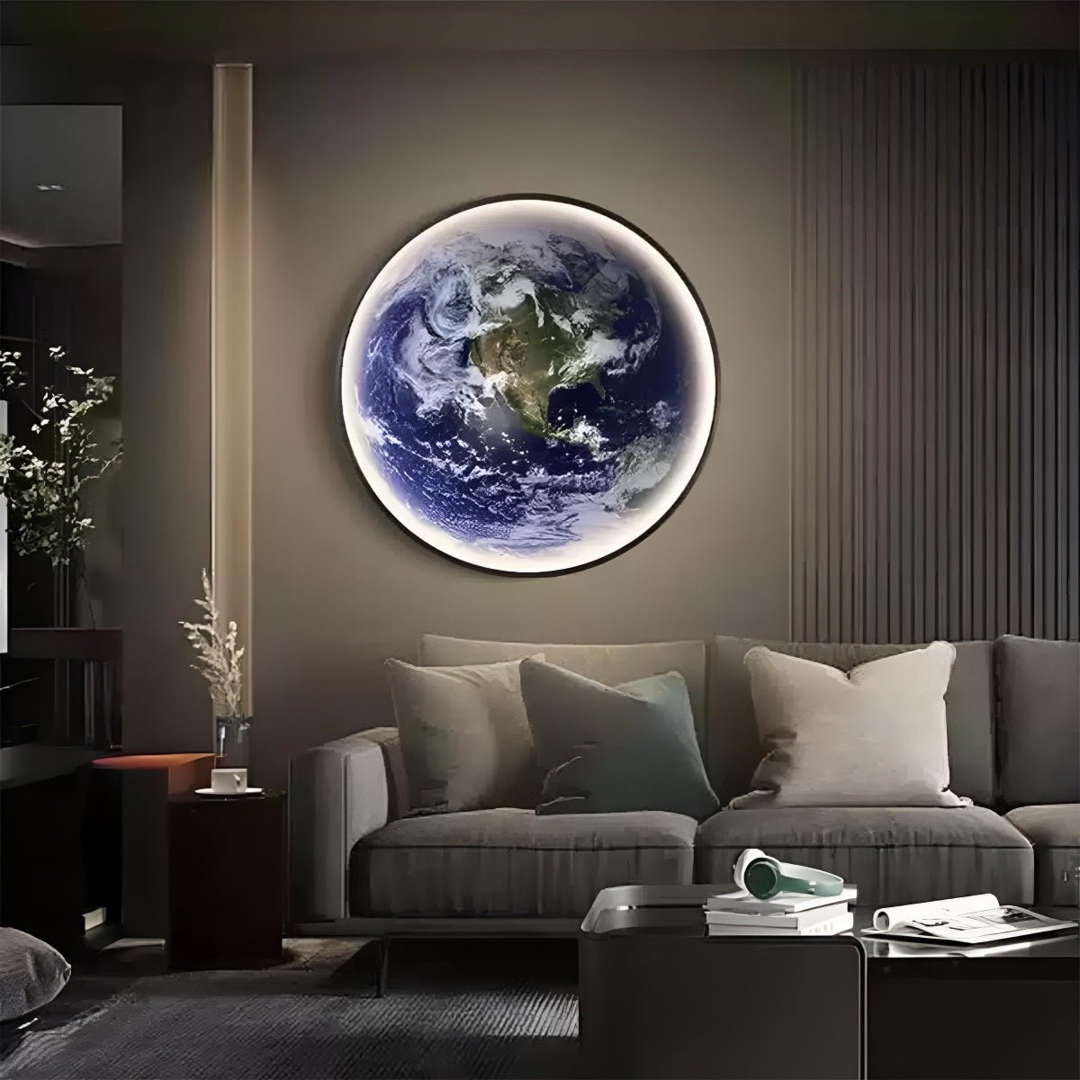 Modern Planet Earth Creative Art Decor LED Wall Sconce
