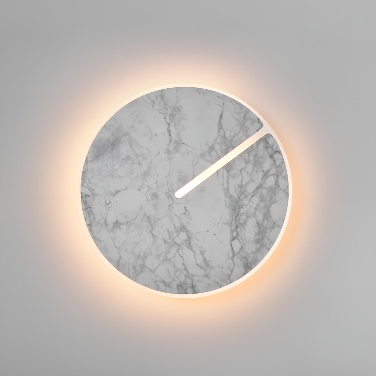 Modern Round Marble Textured Creative LED Indoor Wall Sconce