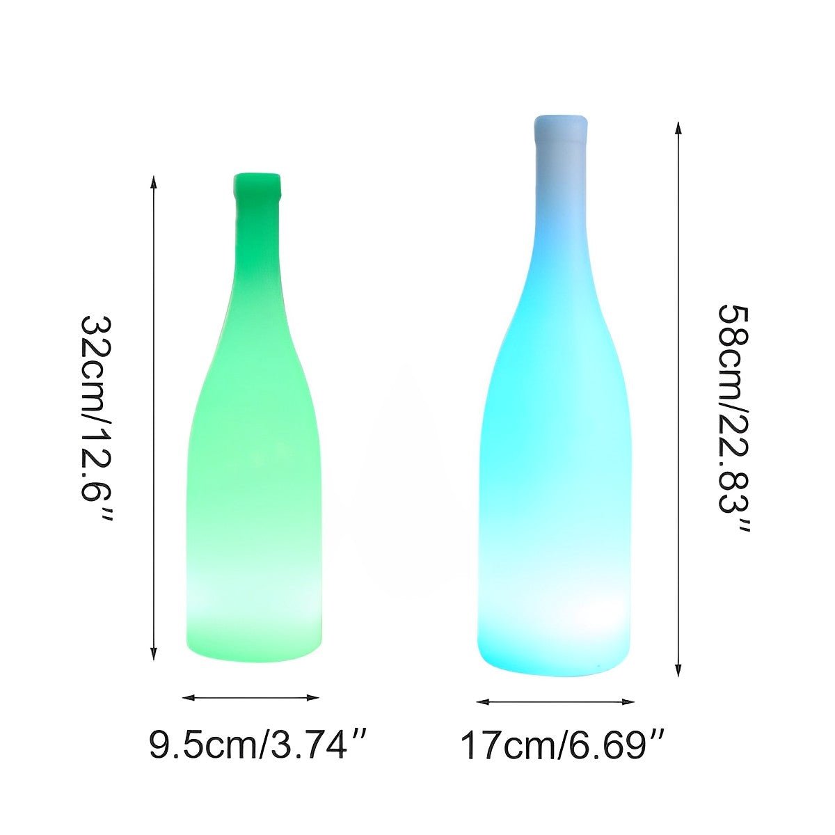 Modern Waterproof Beer Bottle RGB LED Table Lamp