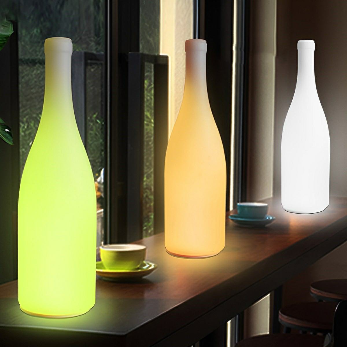 Modern Waterproof Beer Bottle RGB LED Table Lamp