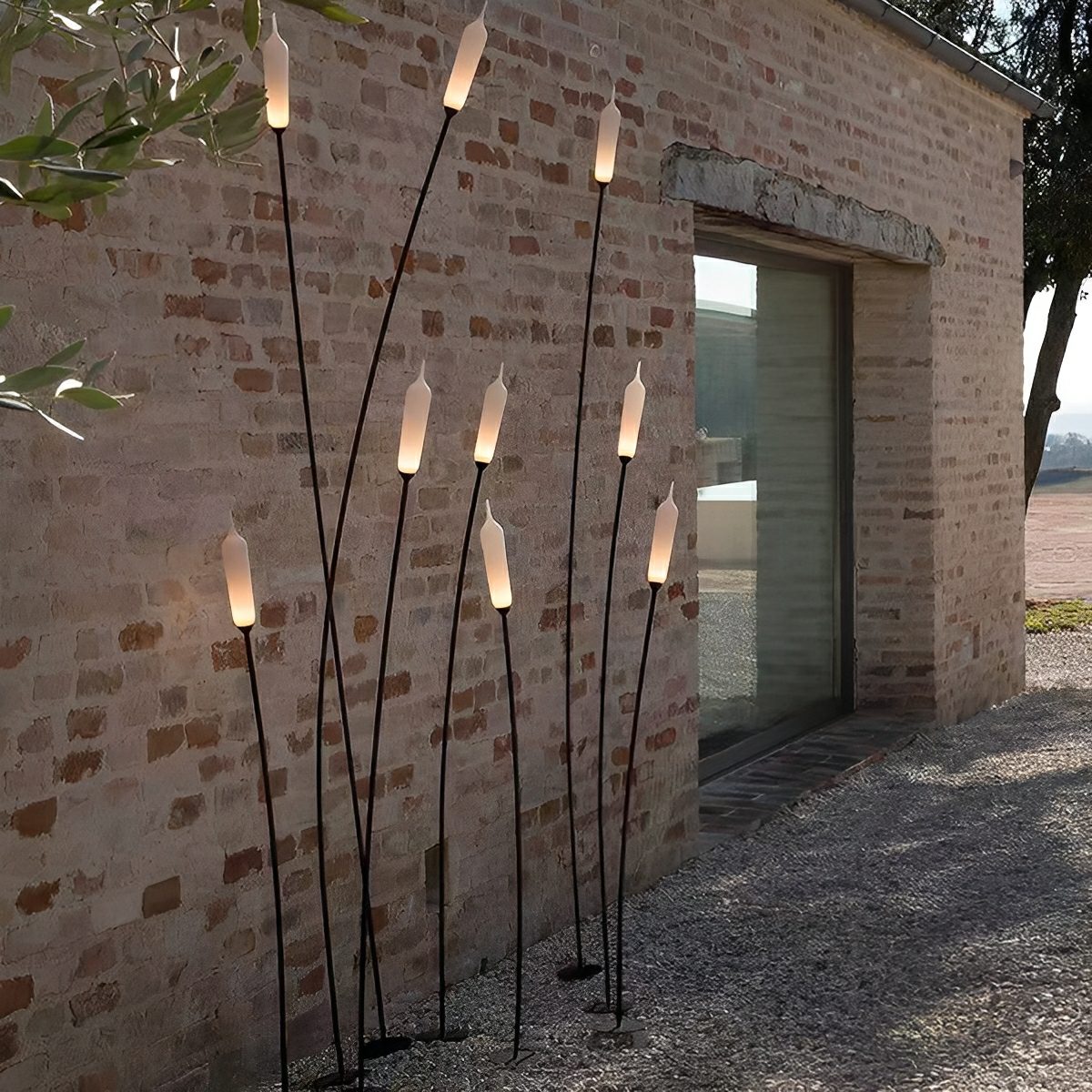 Modern Waterproof Cattail-Shaped LED Outdoor Landscape Pathway Lights
