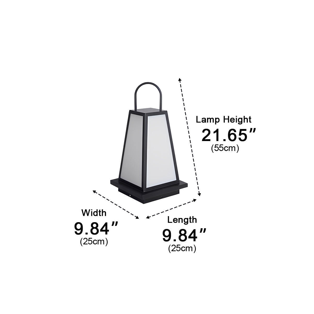 Modern Waterproof LED Outdoor Floor Lamp Lantern