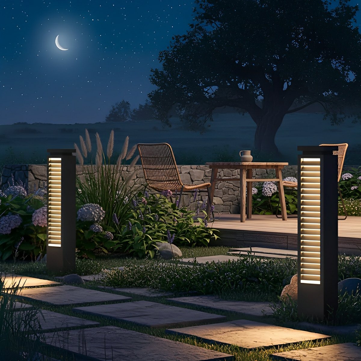 Modern Waterproof LED Path Lights Outdoor Post Lights