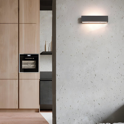 Modern Waterproof Outdoor Concrete Rectangular Up&Down LED Porch Lights