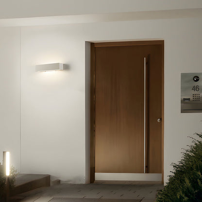 Modern Waterproof Outdoor Concrete Rectangular Up&Down LED Porch Lights