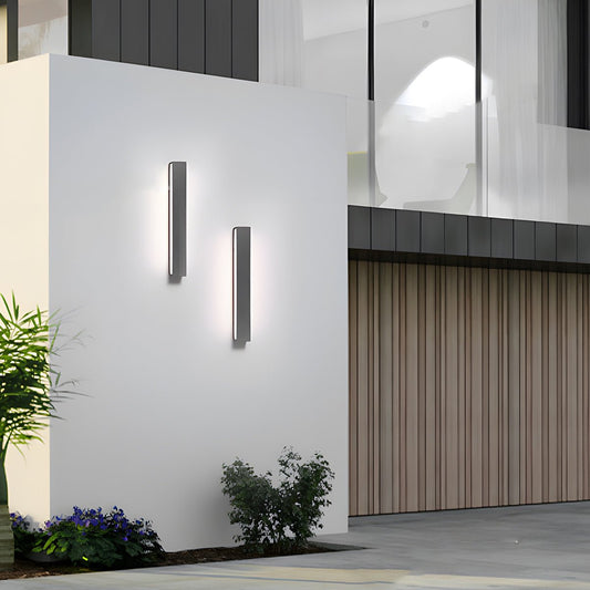 Modern Waterproof Outdoor Concrete Rectangular Up&Down LED Porch Lights