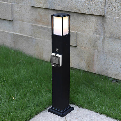 Modern Waterproof Outdoor LED Landscape Path Lights with Socket Charging Station
