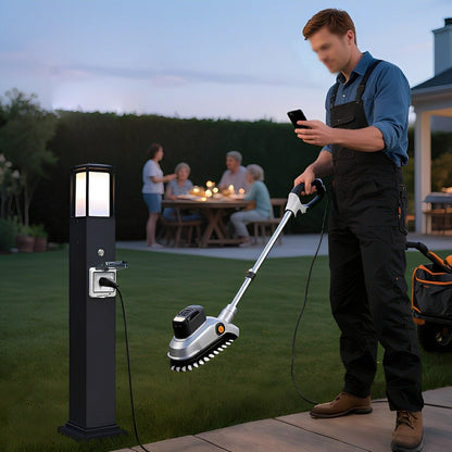 Modern Waterproof Outdoor LED Landscape Path Lights with Socket Charging Station