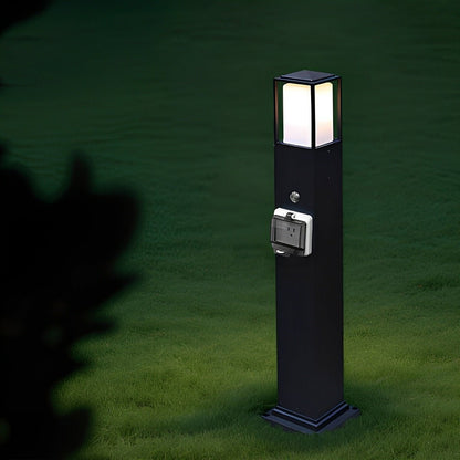 Modern Waterproof Outdoor LED Landscape Path Lights with Socket Charging Station