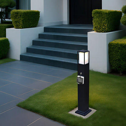 Modern Waterproof Outdoor LED Landscape Path Lights with Socket Charging Station