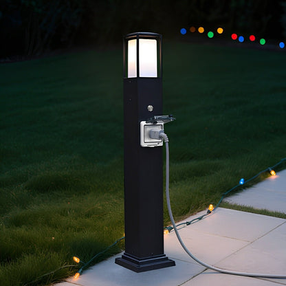 Modern Waterproof Outdoor LED Landscape Path Lights with Socket Charging Station