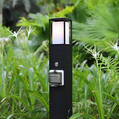 Modern Waterproof Outdoor LED Landscape Path Lights with Socket Charging Station
