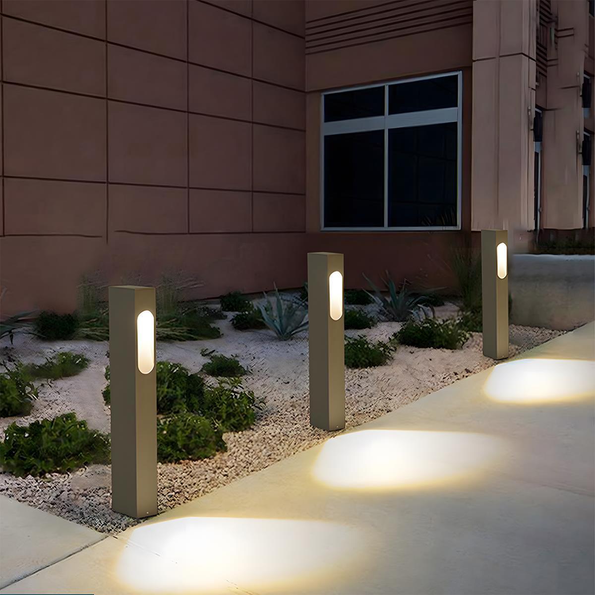 Modern Waterproof Rectangular COB Outdoor Lawn Landscape Lighting