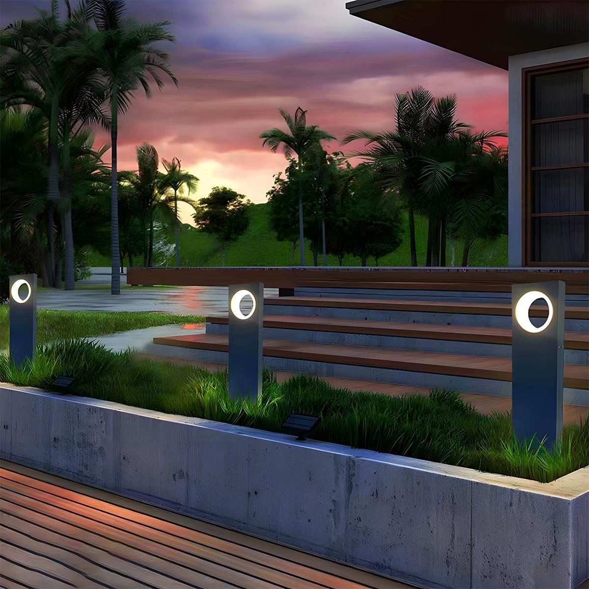 Modern Waterproof Ring-Round LED Outdoor Lawn Landscape Lighting
