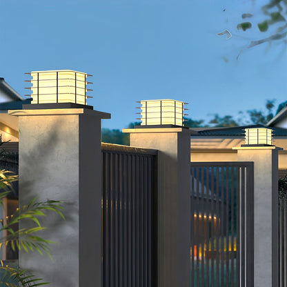 Modern Waterproof Square Fence LED Outdoor Post Lights