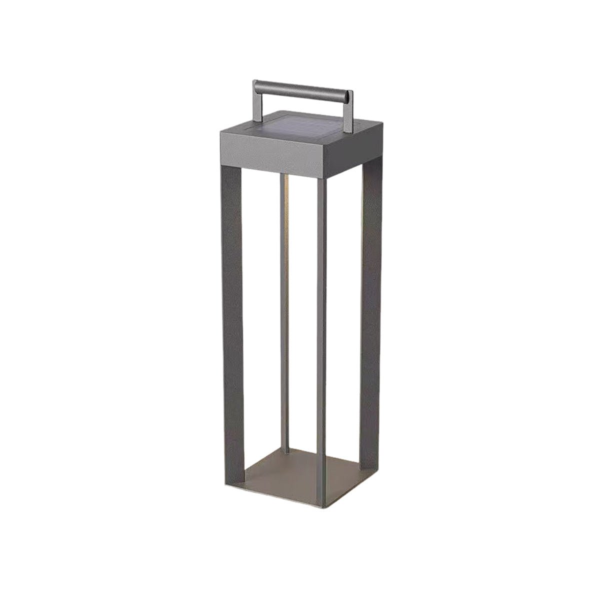 Modern Waterproof Solar&Rechargeable Rectangular LED Outdoor Floor Lamp