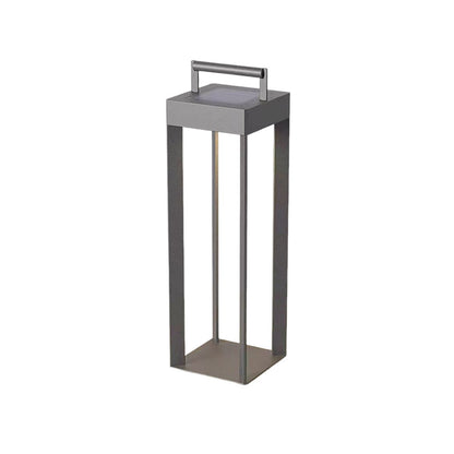 Modern Waterproof Solar&Rechargeable Rectangular LED Outdoor Floor Lamp