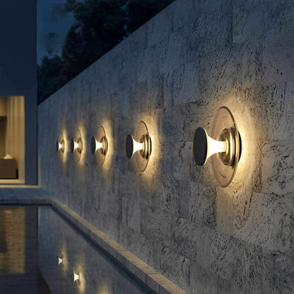 Modern Waterproof Water Fountain LED Outdoor Post Lights