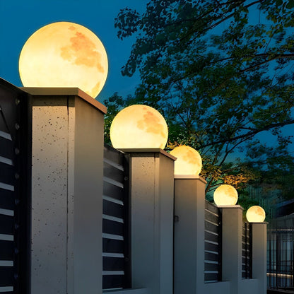 Moon Waterproof LED Modern Fence Post Caps Lights