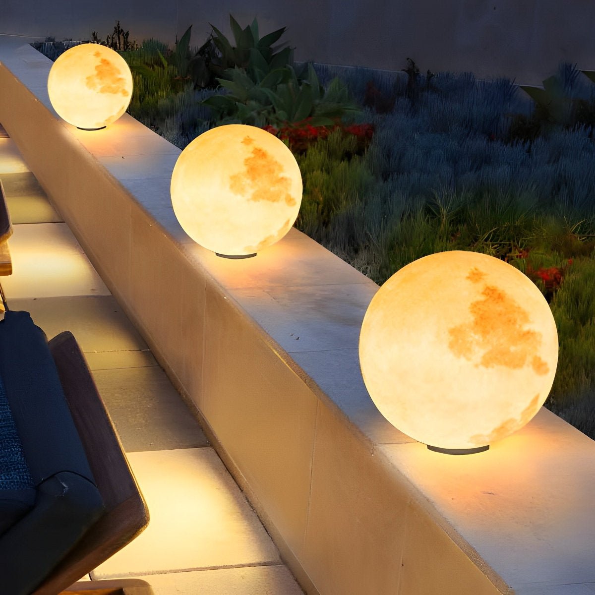 Moon Waterproof LED Modern Fence Post Caps Lights