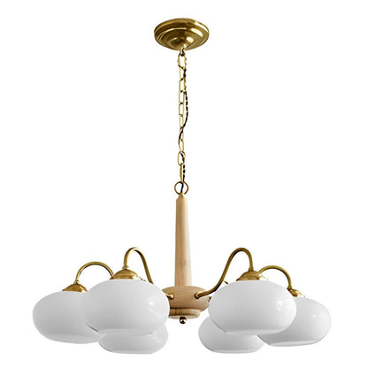 Nordic Glass Wood Metal Chandelier Hanging Lights