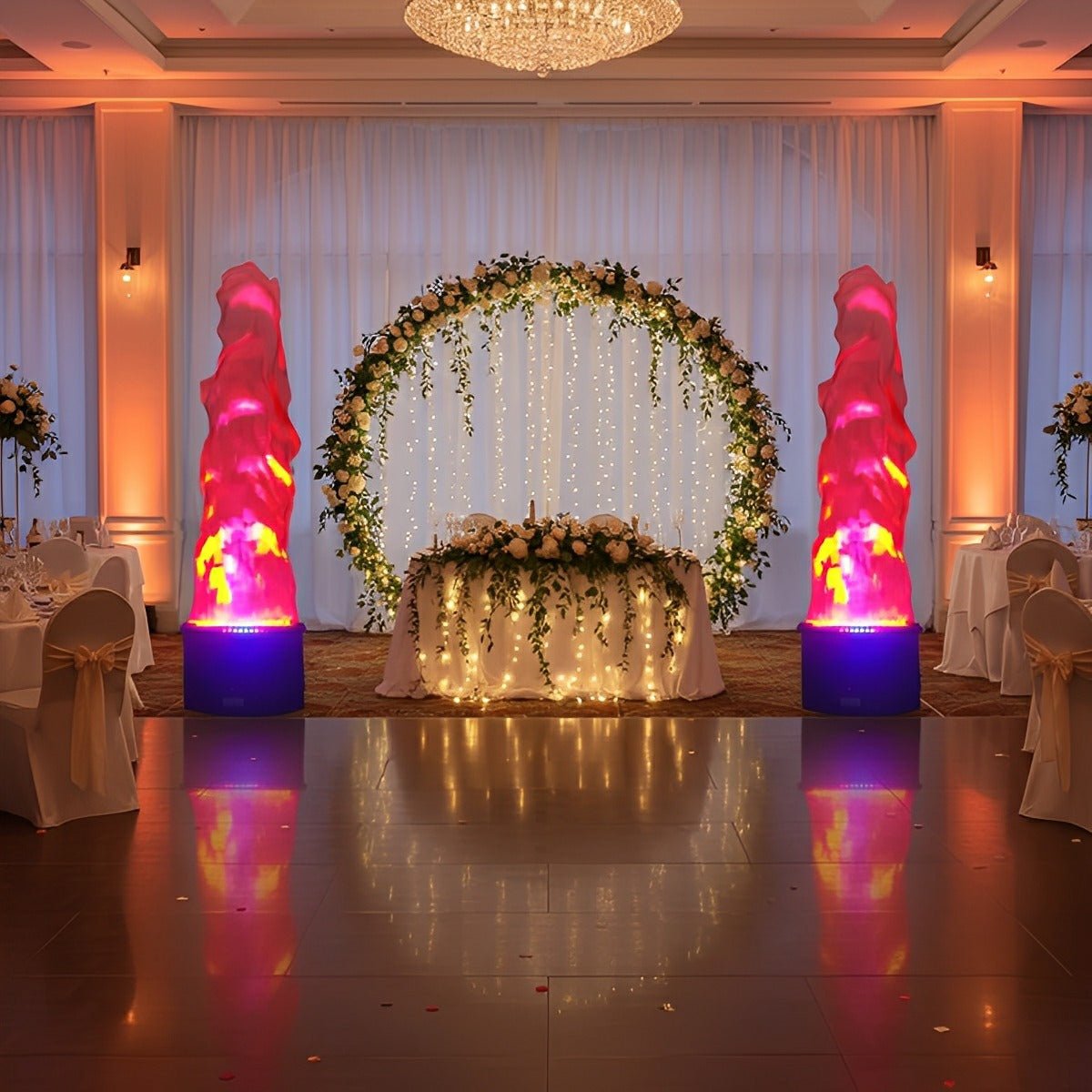 Outdoor Fake LED Flame Light Effects Lighting Christmas Bonfire Party Decor