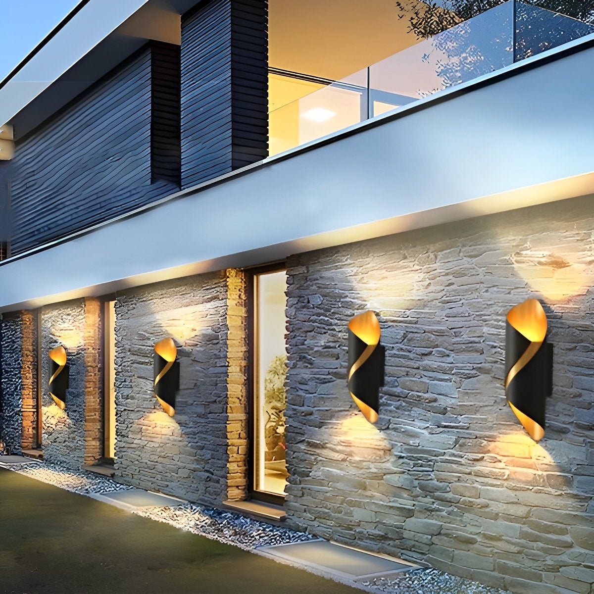 Outdoor LED Up and Down Light Waterproof Modern Wall Sconce Lighting
