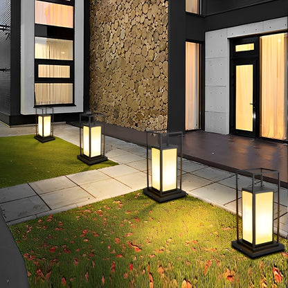 Outdoor Waterproof LED Black Modern Outdoor Fence Post Lights