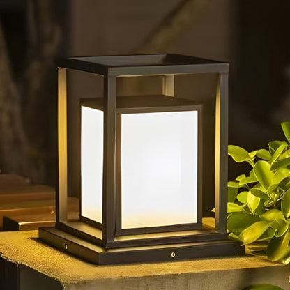 Outdoor Waterproof LED Black Modern Outdoor Fence Post Lights