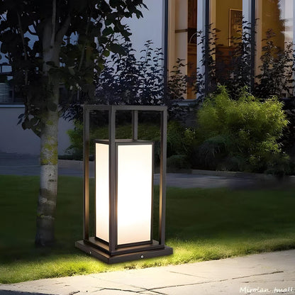 Outdoor Waterproof LED Black Modern Outdoor Fence Post Lights