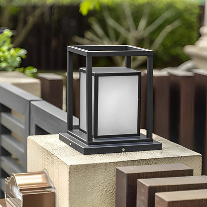 Outdoor Waterproof LED Black Modern Outdoor Fence Post Lights