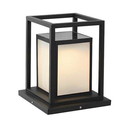 Outdoor Waterproof LED Black Modern Outdoor Fence Post Lights